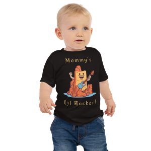 Mommy's Lil Rocker! Baby Jersey Short Sleeve Tee